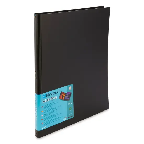 Itoya Art Profolio Multi-Ring Binder - 13" x 19", Black, Portrait {1}