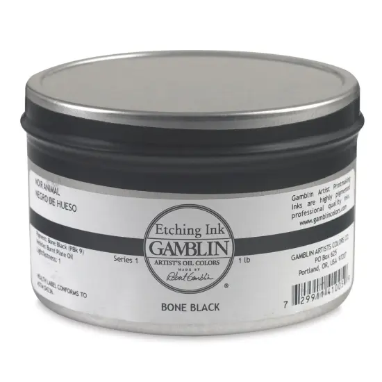Gamblin Etching Ink - Bone Black, 1 lb {1}