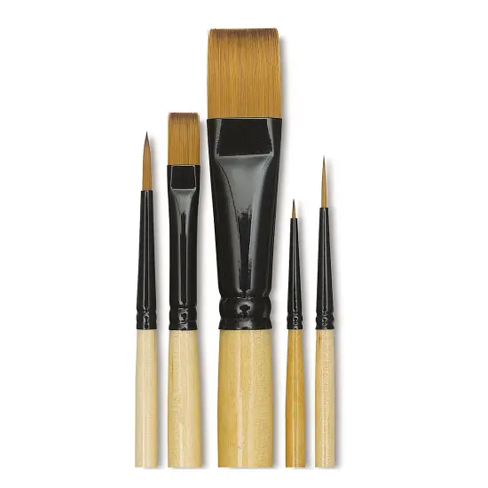 Dynasty Black Gold Decor Set - Decorative Starter Brushes, Set of 5 {1}