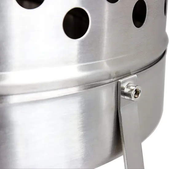 Feuerhand Fire Barrel Pyron, Stainless Steel Double-Walled Fire Pit for Yard or Patio, Feet Protect Ground Surface, 29" High, Great for Cooking Outdoors {4}