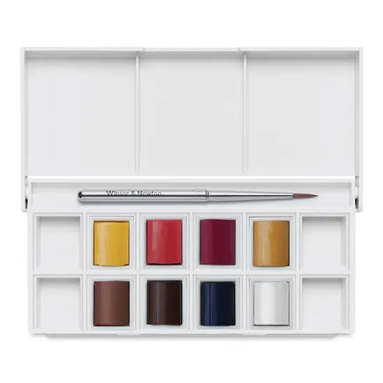 Winsor & Newton Cotman Watercolor Set - Portrait Pocket Set, Set of 8, Half Pans {1}