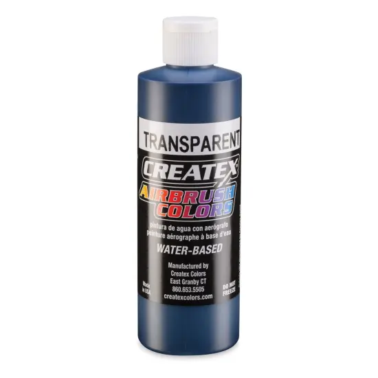 Createx Airbrush Color - 8 oz, Transparent Deep Blue {1}
