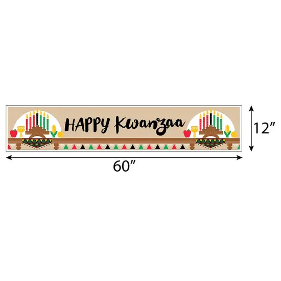 Big Dot of Happiness Happy Kwanzaa - Party Decorations Party Banner {3}