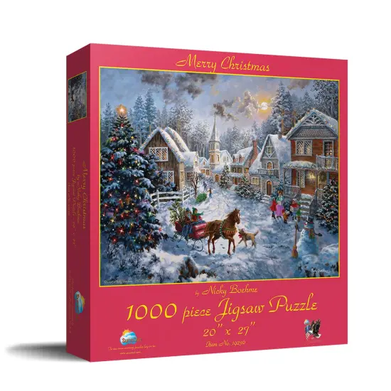 Sunsout Merry Christmas 1000 pc Christmas Jigsaw Puzzle 19236 {3}