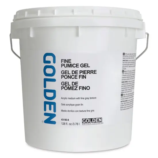 Golden Pumice Gel Medium - Fine, 128 oz tub {2}