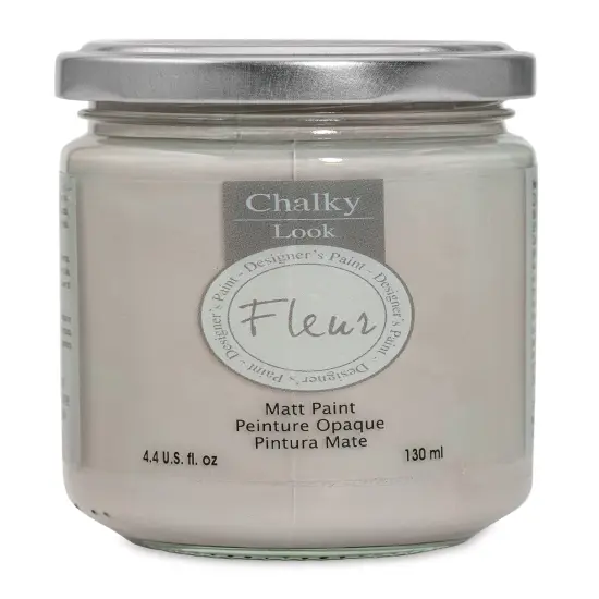 Fleur Chalky Look Paint - Dove Grey, 4.4 oz jar {1}