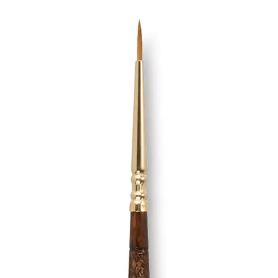 Escoda Reserva Kolinsky-Tajmyr Sable Brush - Pointed Round, Short Handle, Size 0 {2}