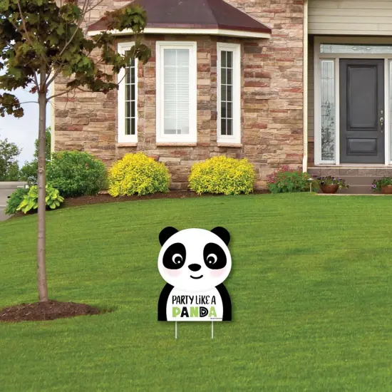 Big Dot of Happiness Party Like a Panda Bear - Outdoor Lawn Sign - Baby Shower or Birthday Party Yard Sign - 1 Piece {4}