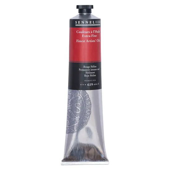Sennelier Artists' Extra Fine Oil Paint - Permanent Intense Red, 200 ml tube {1}