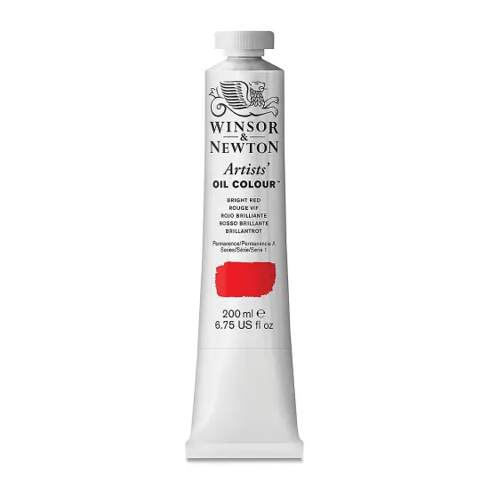 Winsor & Newton Artists' Oil Color - Bright Red, 200 ml tube {2}