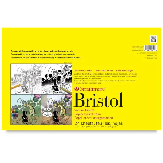 Strathmore 300 Sequential Series Bristol Pad - 11" x 17", Vellum, 24 Sheets {2}