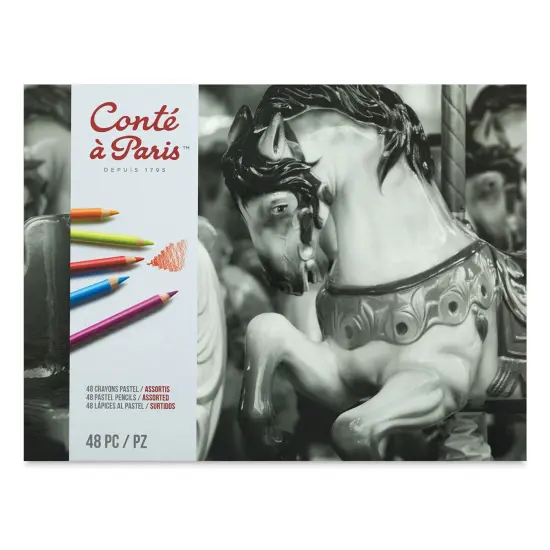 Cont&eacute; &agrave; Paris Pastel Pencil Set - Set of 48, Assorted Colors, Box {1}