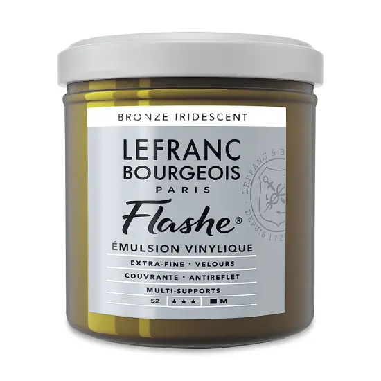 Lefranc & Bourgeois Flashe Vinyl Paint - Iridescent Bronze, 125 ml jar {2}