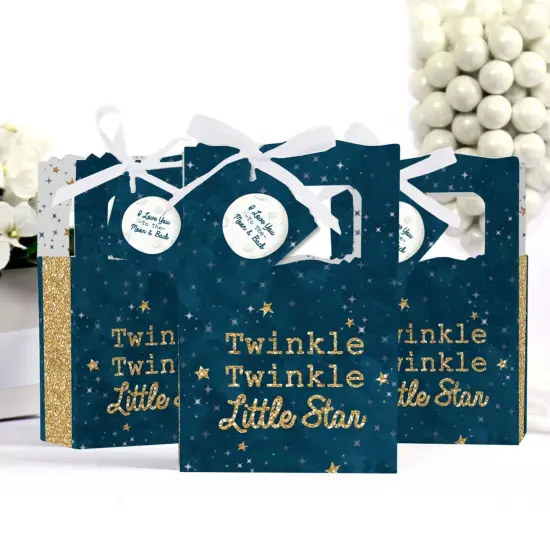 Big Dot of Happiness Twinkle Twinkle Little Star - Baby Shower or Birthday Party Favor Boxes - Set of 12 {4}
