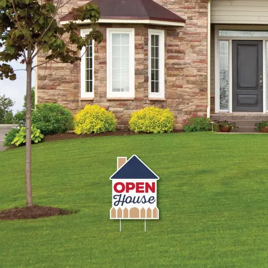 Big Dot of Happiness Open House - Outdoor Lawn Sign - Real Estate Yard Sign - 1 Piece {4}