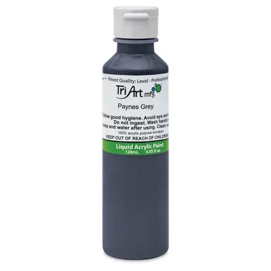 Tri-Art Liquid Artist Acrylics - Payne's Gray, 120 ml bottle {1}
