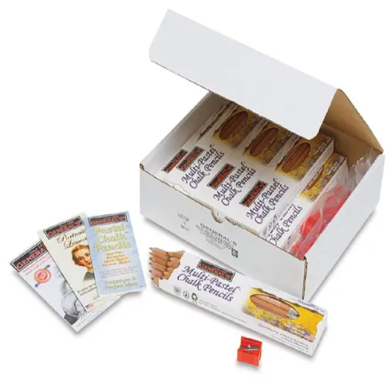 General's Pastel Chalk Pencil Set - Assorted Colors, Classroom Pack {2}