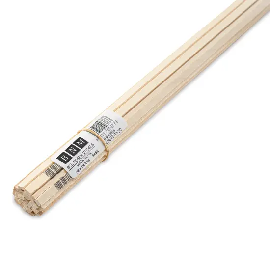 Bud Nosen Basswood Sticks - 1/8" x 1/4" x 24", 30 Sticks {1}