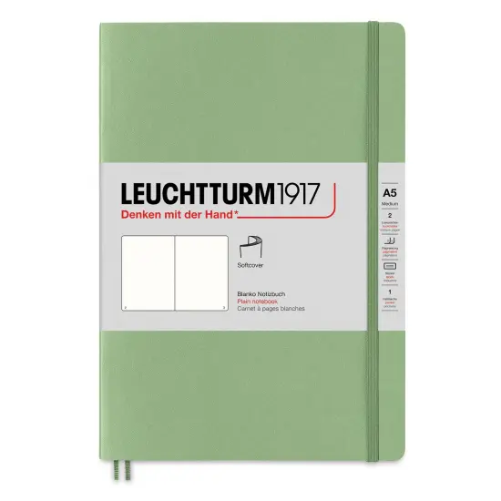 Leuchtturm1917 Blank Softcover Notebook - Sage, 5-3/4" x 8-1/4" {1}