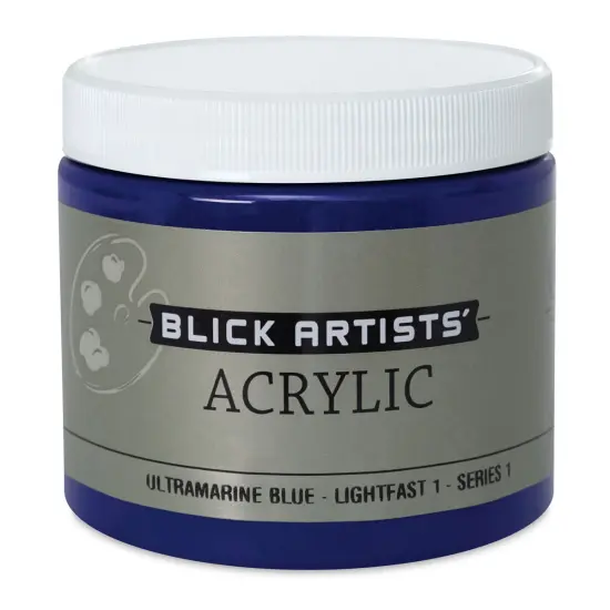 Blick Artists' Acrylic - Ultramarine Blue, 16 oz jar {1}