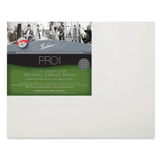 Fredrix Pro Series Belgian Linen Board - 11" x 14" {1}