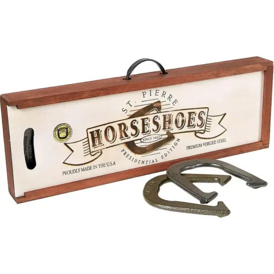Horseshoes Presidential Edition with Wooden Box {1}