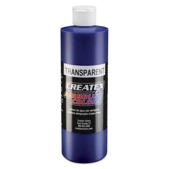 Createx Airbrush Color - 16 oz, Transparent Brite Blue {1}