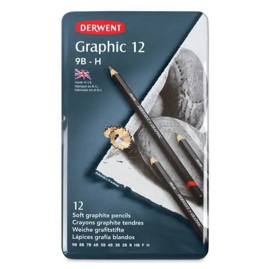 Derwent Graphic Pencil - Soft Sketch, Set of 12 {1}