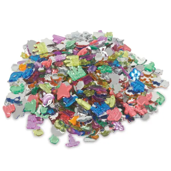 Creativity Street Fun Gems - Assorted Shapes, Colors, and Sizes, 1/2 lb {2}