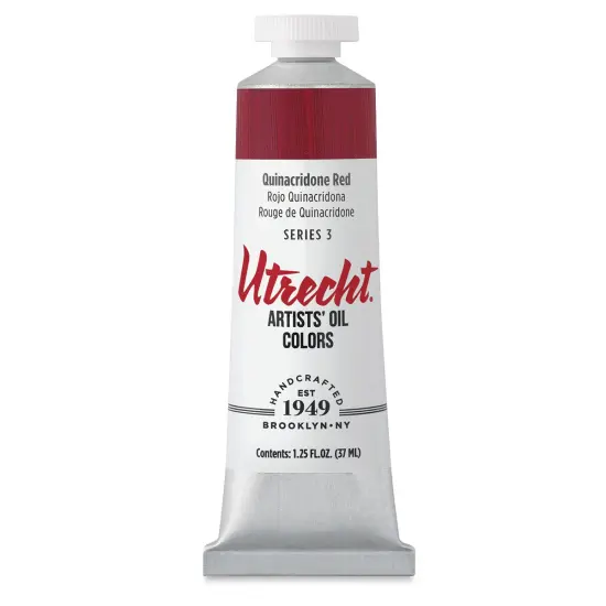 Utrecht Artists' Oil Paint - Quinacridone Red, 37 ml tube {2}