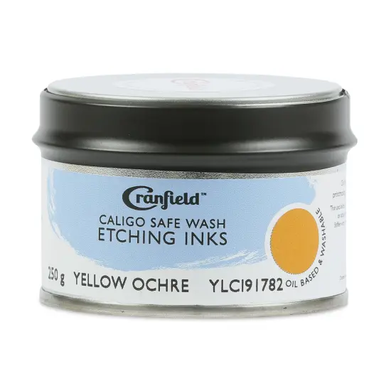 Cranfield Caligo Safe Wash Etching Ink - Yellow Ochre, 250 g Can {1}