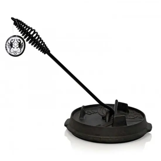 Petromax Universal Steel Lid Lifter for Dutch Ovens, Outdoor Camp Cooking Utensil for Handling Hot Campfire Cookware Lids, 13.8" Long {4}