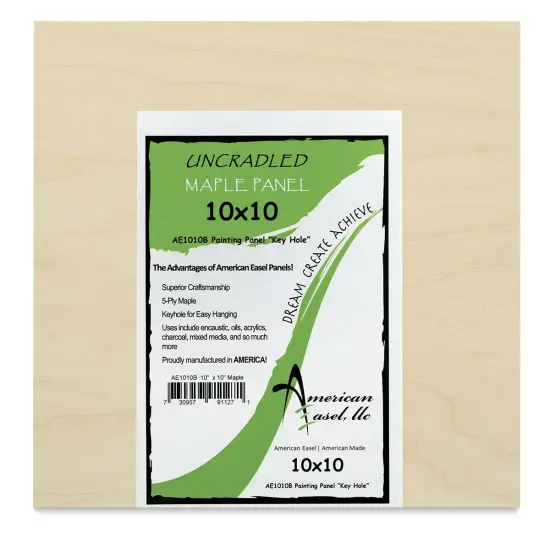 American Easel Maple Panel - 10" x 10", 1/2" Profile, Keyhole {1}