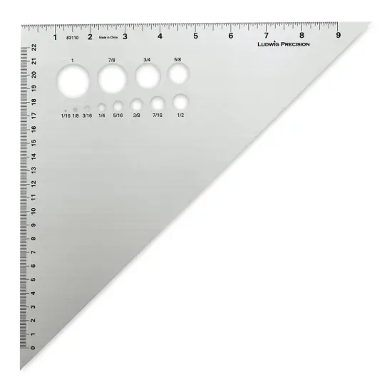 Ludwig Precision Aluminum Triangle - 10", 45-90 Degree {1}