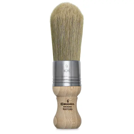 Escoda Restore Premium Brush - Round Pointed, Size 6, Stubby Handle {2}
