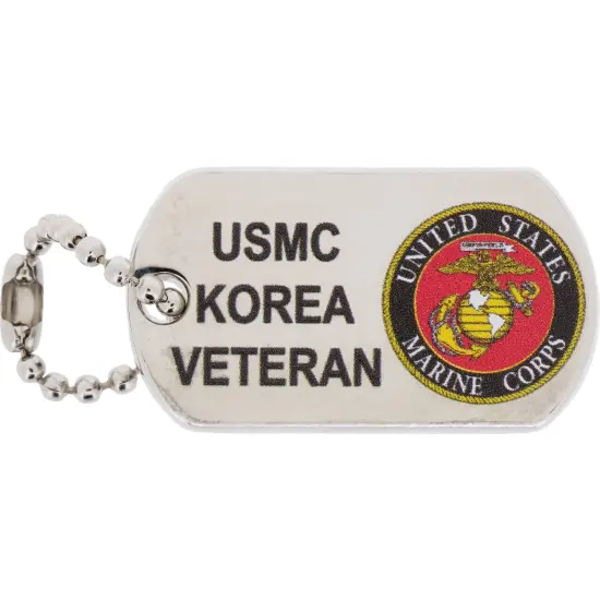 USMC Korea Veteran United States Marine Corps Logo Dog Tag Pin 1" Wide {1}