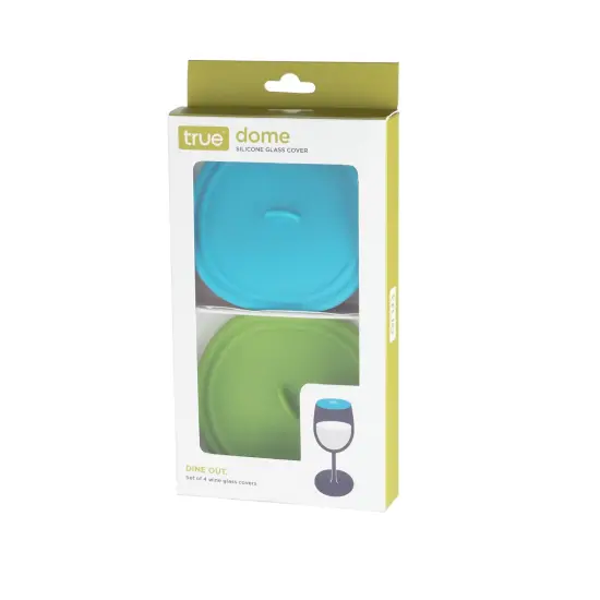Dome Wine Glass Covers in Assorted Colors  {5}