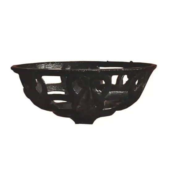 Cast Iron Oil Lamp Bowl for Wall Lamps 5.25 in Inside Diameter Bracket Not Included {1}