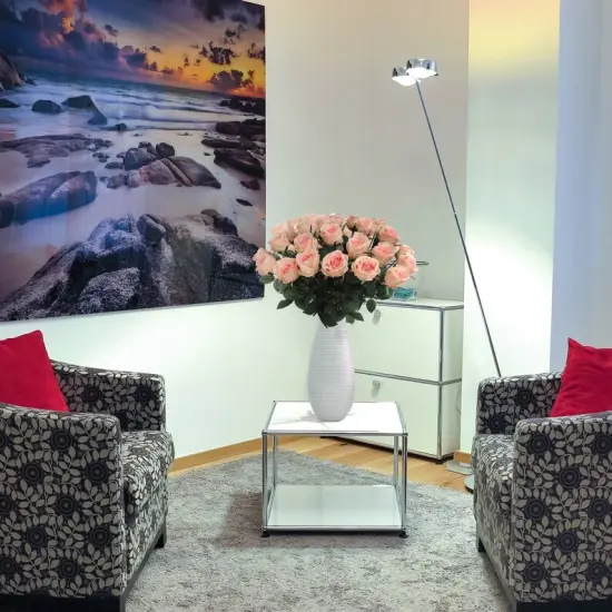 30" Pink Silk Rose Buds &ndash; 2pc Set Romantic Faux Flowers for Bouquets, Centerpieces & D&eacute;cor {3}