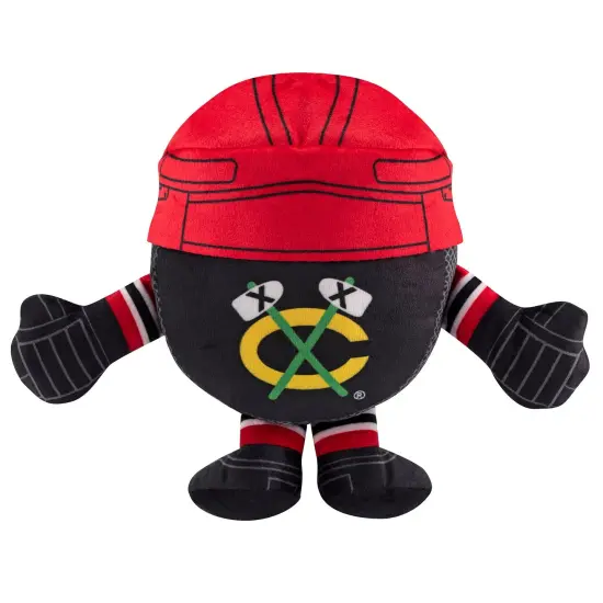 Bleacher Creatures Chicago Blackhawks 8" Kuricha Hockey Puck Sitting Plush {3}