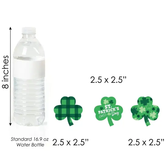 Big Dot of Happiness Shamrock St. Patrick's Day - Shaped Saint Paddy's Day Party Cut-Outs - 24 Count {6}