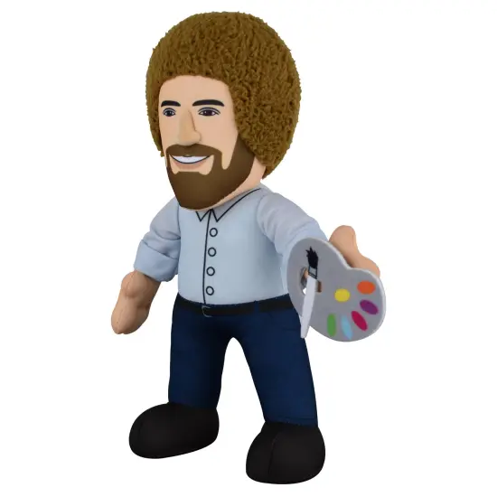 Bleacher Creatures Bob Ross The Happy Painter 10" Plush Figure {2}