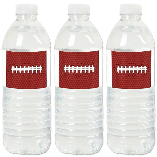 Big Dot of Happiness End Zone - Football - Baby Shower or Birthday Party Water Bottle Sticker Labels - Set of 20 {1}