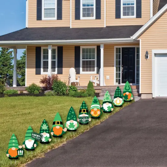 Big Dot of Happiness Irish Gnomes - Lawn Decorations - Outdoor St. Patrick's Day Party Yard Decorations - 10 Piece {4}