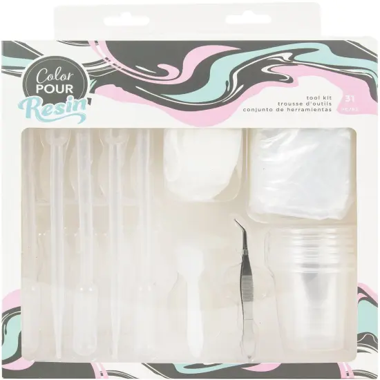 American Crafts Color Pour Resin Supply Kit 31/Pkg {1}