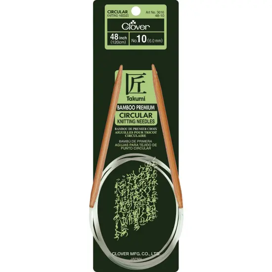 Takumi Bamboo Circular Knitting Needles 48"-Size 10/6mm {1}