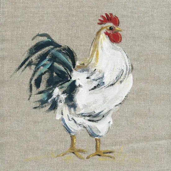 Linen Rooster I Poster Print by Carol Robinson - Item # VARPDX19483 {1}