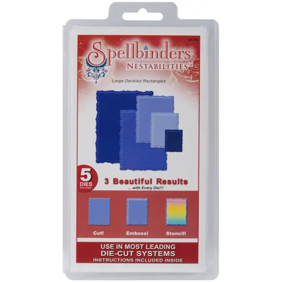 Spellbinders Nestabilities Dies-Deckled Rectangles Large {1}