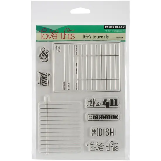 Penny Black Clear Stamps-Life's Journals {1}