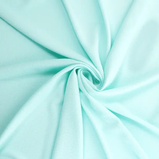 Solid 4 way Stretch Liverpool Bullet Fabric Aqua {2}
